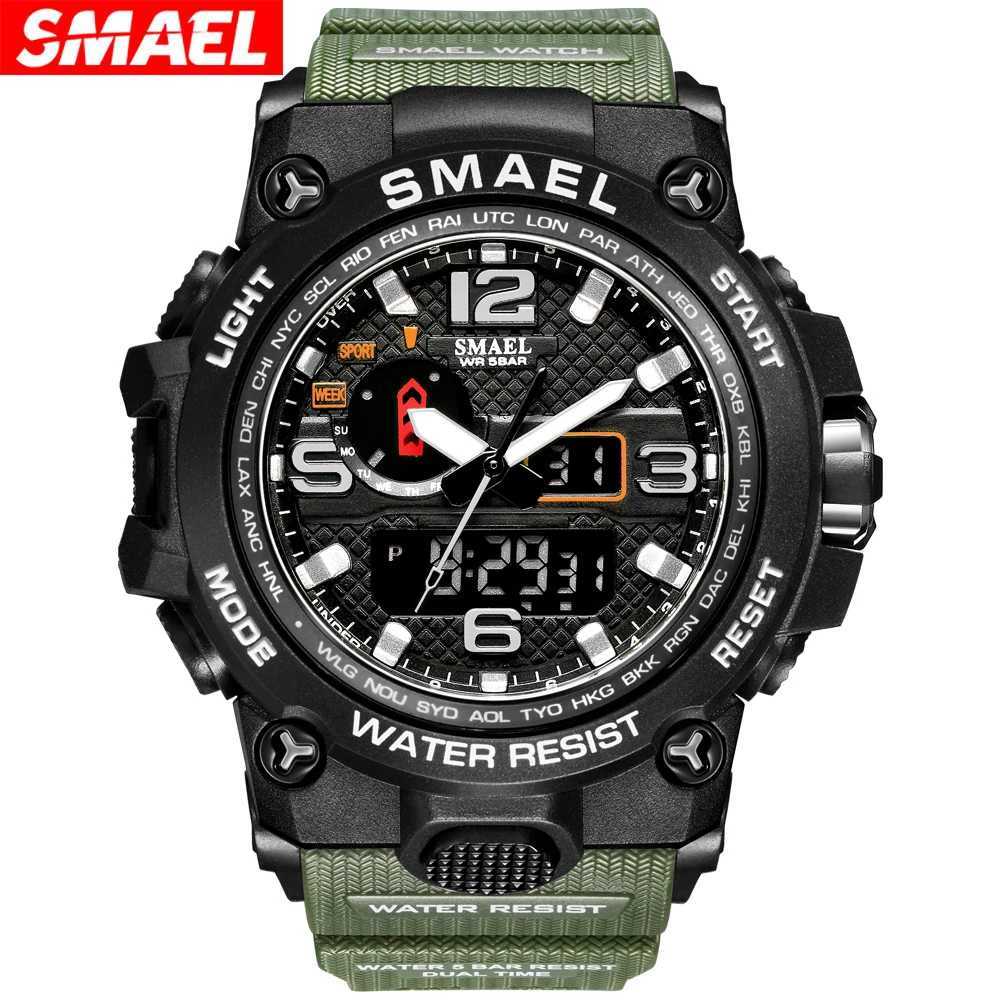 New Arrival SMAEL1545D Mens Waterproof Ectronic Sports Night Glow Alarm Bell Z241128