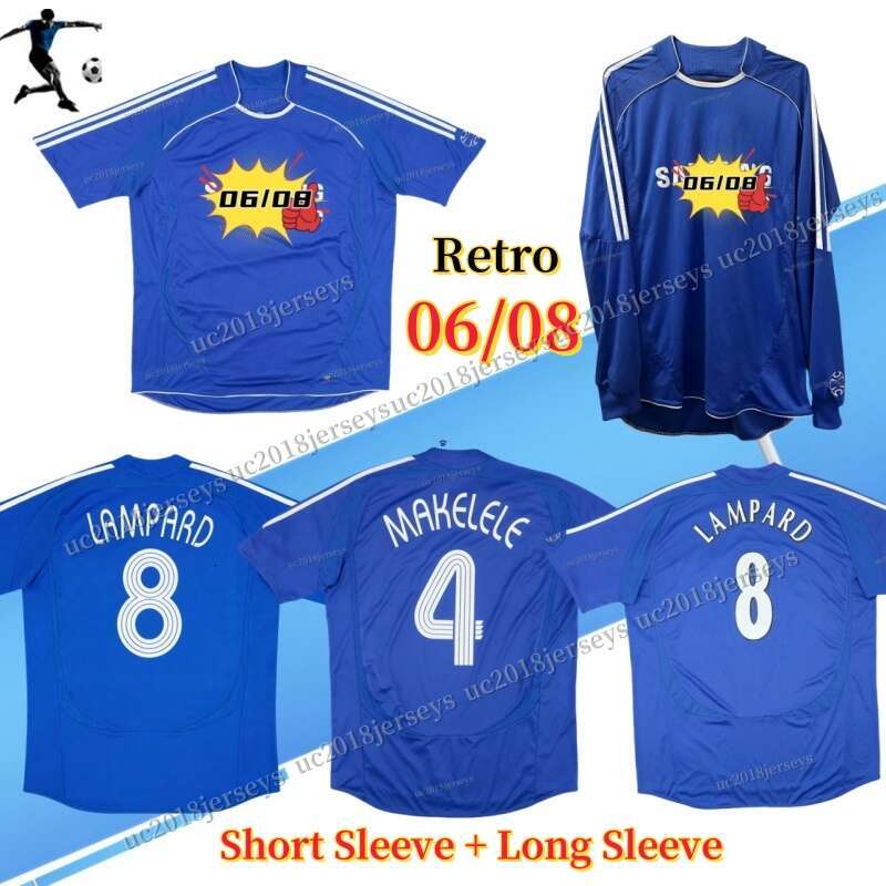 2001 2003 2004 2005 2006 2007 2008 Drogba LAMPARD retro soccer jersey GUDJOHNSEN VERON Mutu Crespo Hasselbaink Zola TERRY ROBBEN cfc classic vintage football shirt