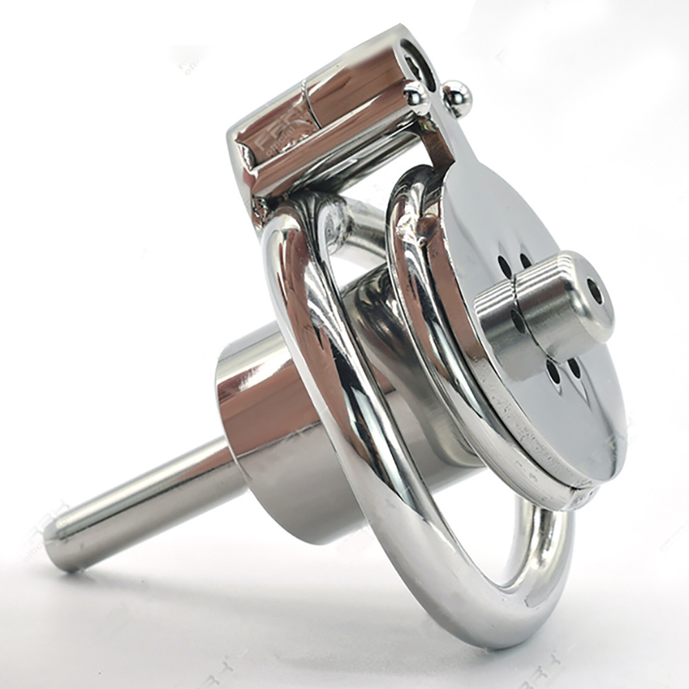 Male Chastity Strap Cage Device Inverted PU Belt Urethra Catheter Cuved Penis Ring Cock Lock Bdsm Adult Sex Tools For Man