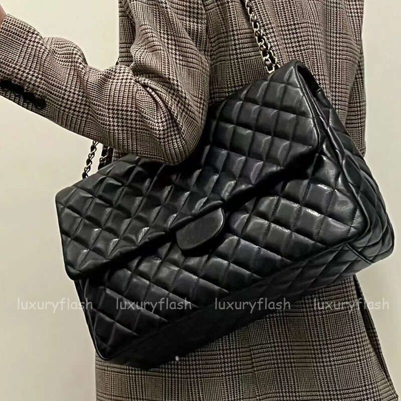 Designer Shoulder Bags Chain Handbag Women Classic Flap Jumbo Real Leather Large Capacity Airport Totes Bag 40cm