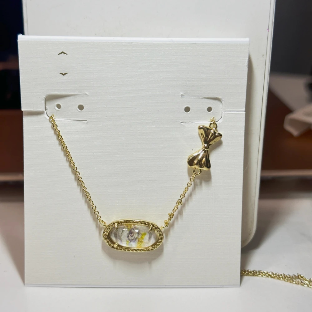 YEEVAA Love Shack Fancy Bow Blooming Inheritance Fantasy Necklace Suitable for Women Fashion Jewelry Unique Gifts 241127