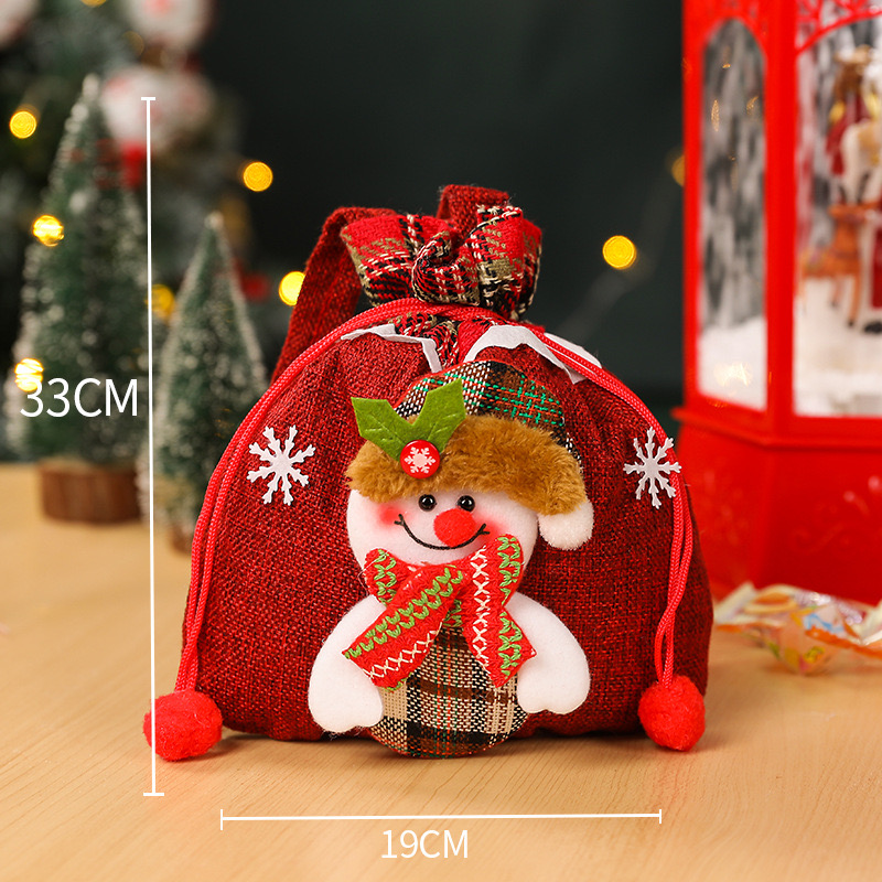 Naughty and Faceless Santa Claus New Handbag, Christmas Decoration Supplies Candy Bag