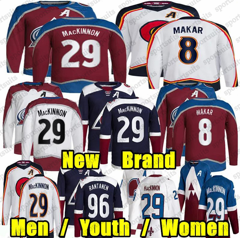 # 29 Nathan MacKinnon avalanche hockey jersey winter classic jersey # 8 Cale Makar Gabriel Landeskog Alexandars Georgiev Josh Manson Devon Toews jerseys