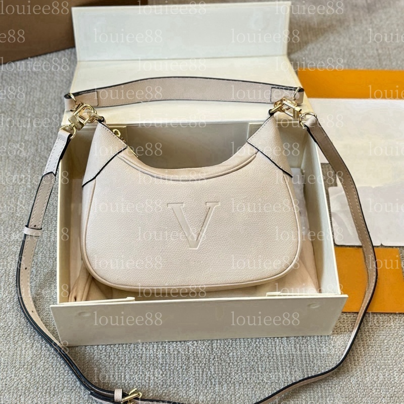 Designer BAGATELLE Handheld luxury Shoulder Bag Women Leather Crossbody Brand Emed Tote Purse white Handbag