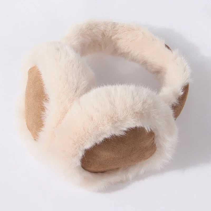Plush earmuffs for winter warmth foldable earmuffs for men outdoor refrigeration warm earmuffs fashionable earmuffs X241128