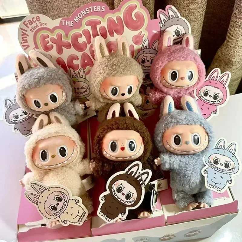 Labubu Monster Heartbeat Macaron Enamel Blind Box PVC Digital Desktop Decoration Kawaii Doll Childrens Christmas Gift X2503271