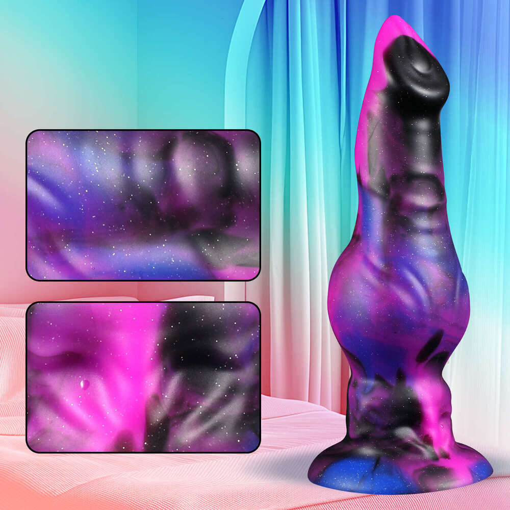 Huge Monster-Design Silicone Dildo & Butt Plug - Animal-Shaped Anal/Vaginal Toy for Women, Lesbian, Gay Adults, Strong Suction Cup