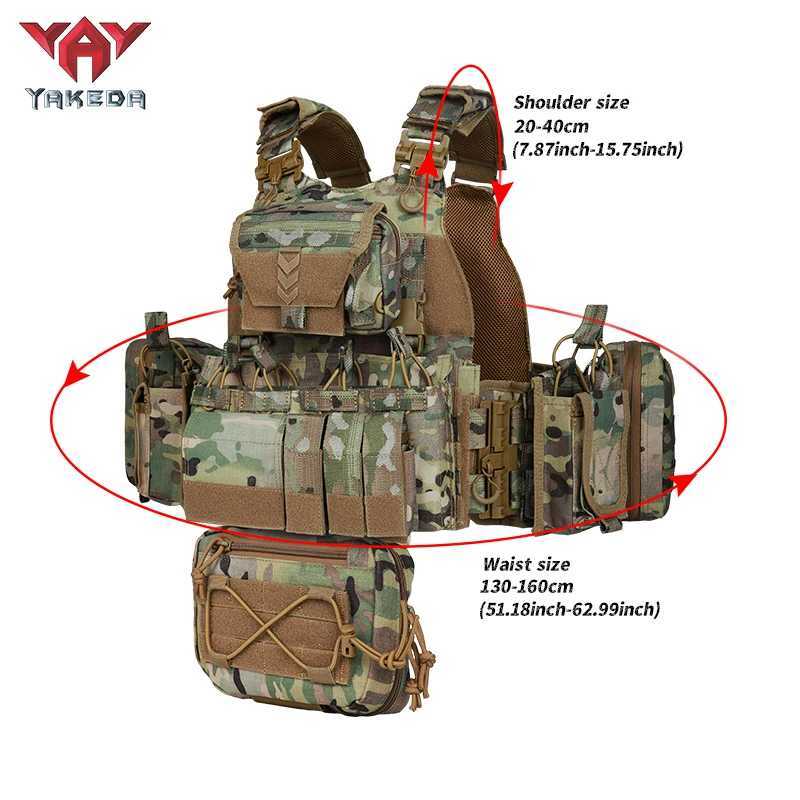 Yakeda Colete Tatico 000D CP Chaleco tactical board carrier tactical vest personal defense tactical equipmentW241128