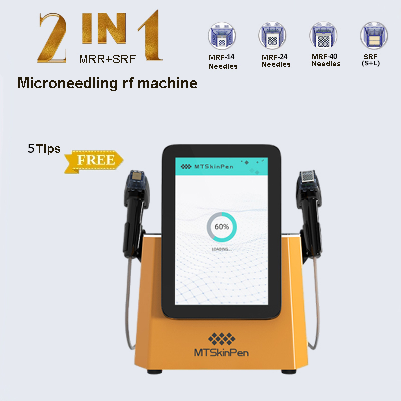 RF needle machine acne removal spa portable radio frequency wrinkle fractional microneedle stretch marks beauty machine 2 handle