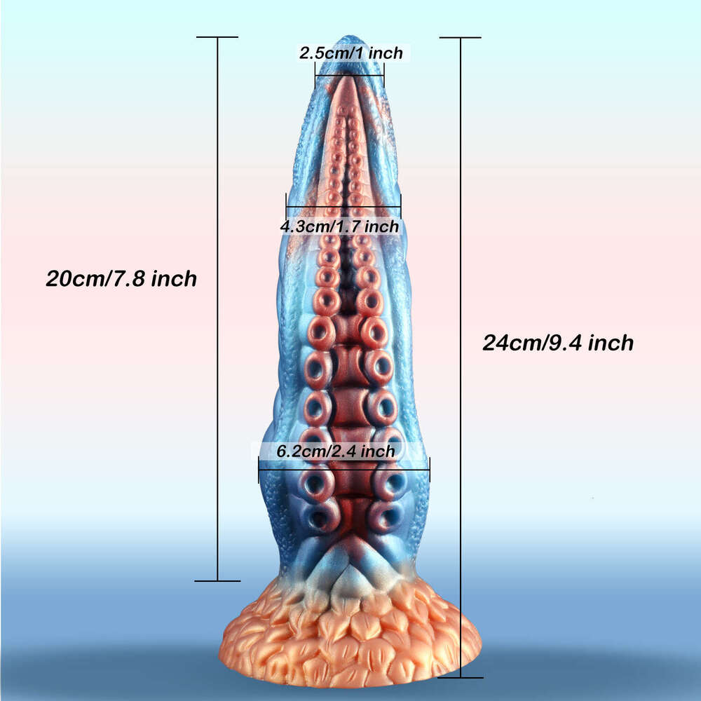 10 Inch Realistic Tentacle Dildo Silicone Monster Suction Cup G Spot Hands-Free Play Adult Sex Toys For Women Man Couple