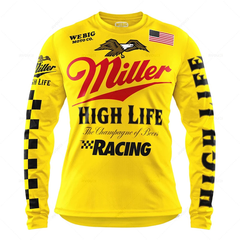 Camping Downhill Jerseys Mountain Bike MTB ShirtsOffroad MX Motorcycle Clothing Motocross Sportwear Fishing Hunting Clothes 241128
