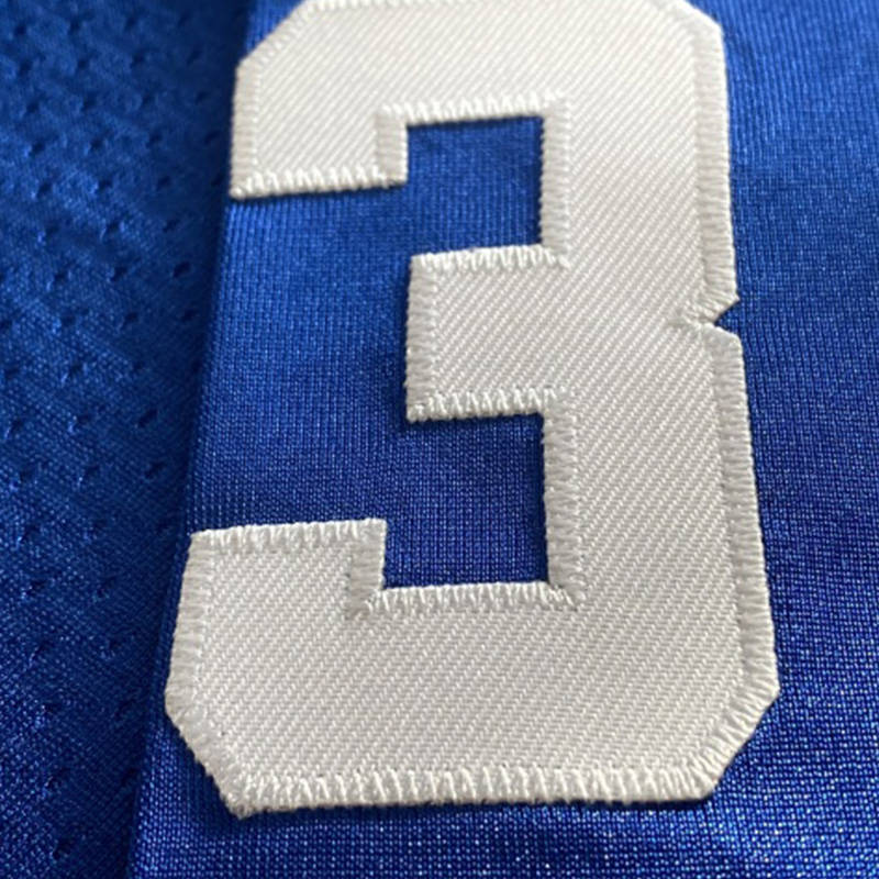 Men's Blue Football Jersey - Polk High V-Neck Embroidered New Ed Letters, Perfect For Hot Sports And Party