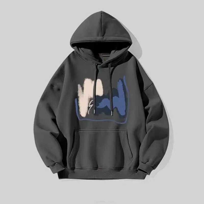 New men and women for spring autumn fashion casual hooded sweatshirt Fashion simple loose breathable print hoodie XJ250621