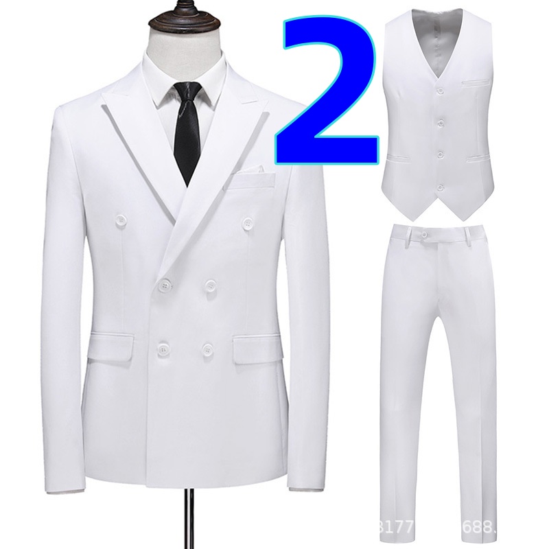 Men's 1213 Fit Three-Piece Business Suit - Elegant & Professional