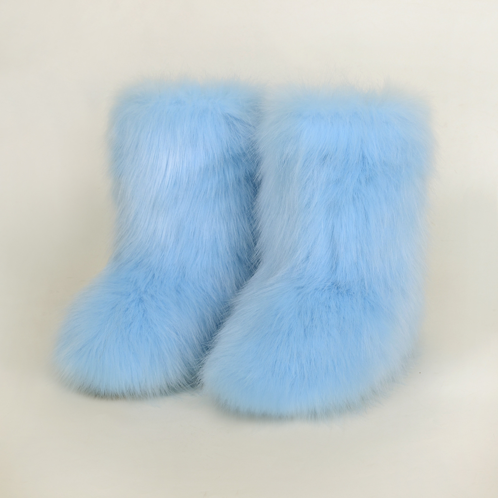 2025 new fox fur boots for mens womens Snow Boots comfortable keep warm fashion black white grey blue pink red indoor outdoor trainer sneakers
