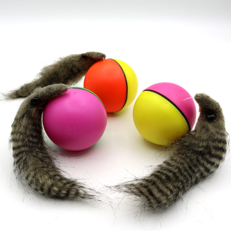 Dog Interactive Toys Dogs and cats love weasels electric beaver balls fun rolling ball toys pets childrens jumping mobile TH75a H250210
