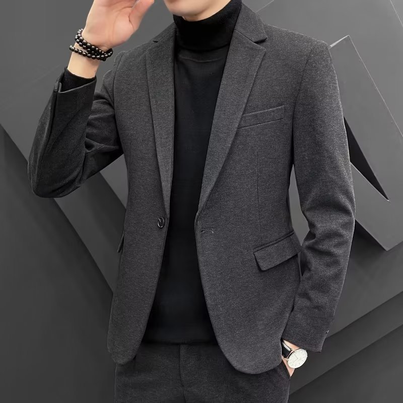 K681 Men's Slim Fit Three-Piece Business Suit - Professional Wedding