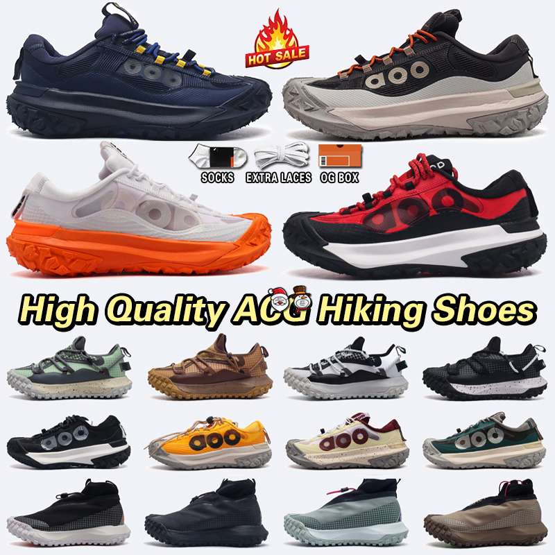 2025 Ddesigner Sneakers ACG Mountain Fly 2 Low Hiking Shoes High Mens Classic Chunky Outsole Platform Non-slip Running Shoes Womens Sports Shoes Outdoor Trainers
