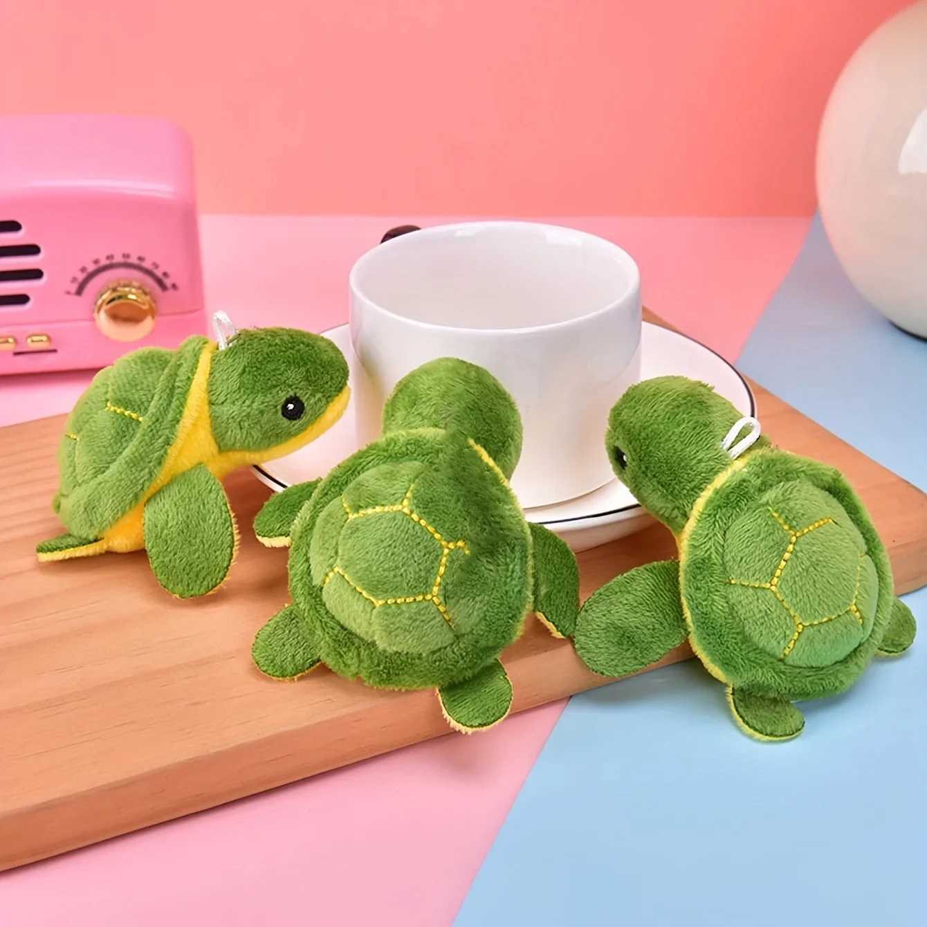 1Pcs Durable Turtle Design Pet Grinding Teeth Plush Toy Cartoon Mini Turtle Plush Interactive Dog ToyXJ241128