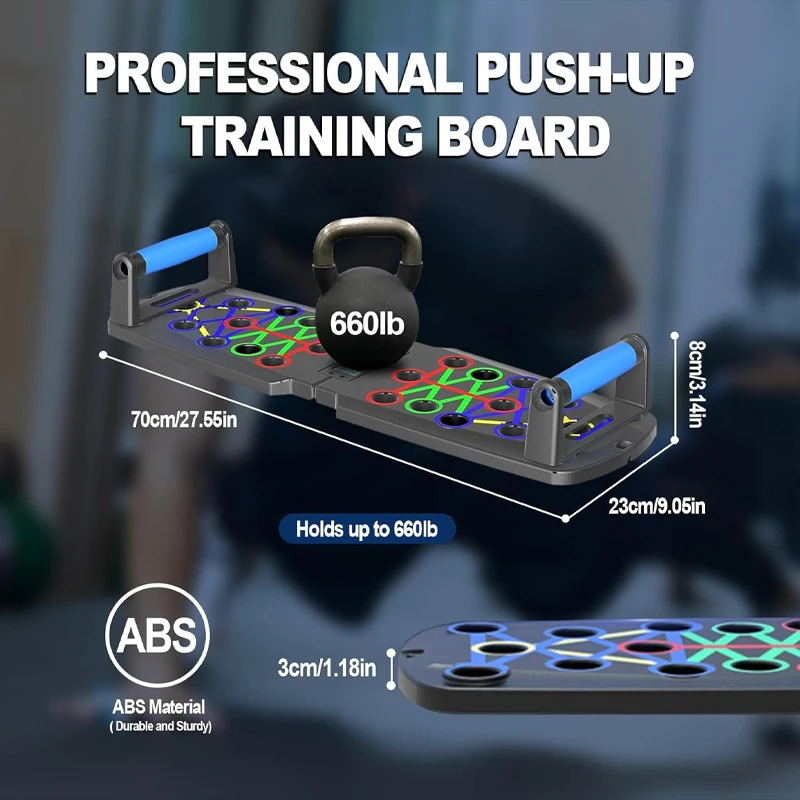 Automatic Count Push Up Board Strength Train Equipment Foldable for Chest Abdomen Arms and Back Home Gym Fitness 240416