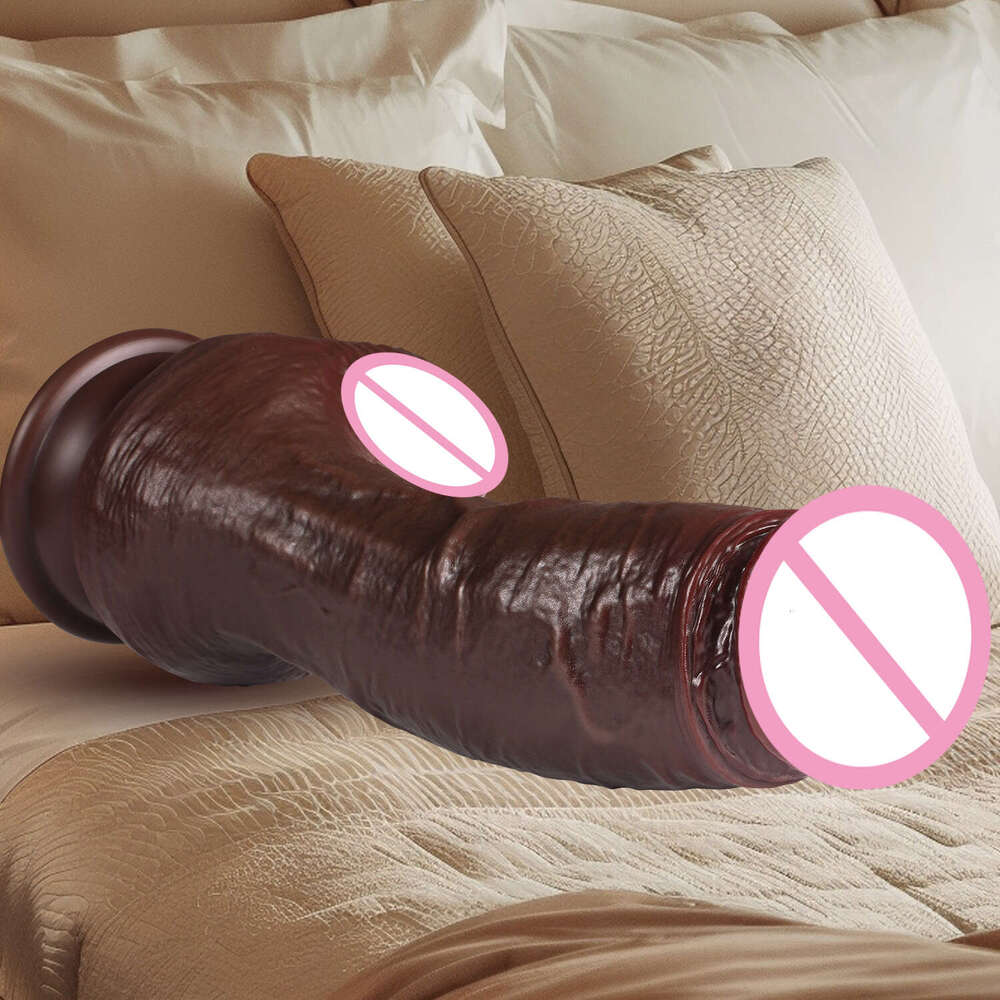 Thick Dildo Soft Realistic Human Huge Skin Feel Double Silicone Suction Cup Anal Sex Toys Ladies Men Masturbator Gay 18+