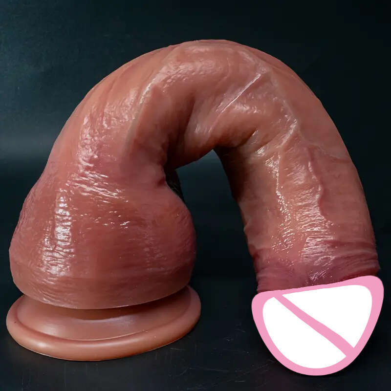 Cheap Dildo Thick Super Huge Realistic Penetration Anal Skin Feel Double Silicone Strap-on Sex Toys Women Men Gay 18+