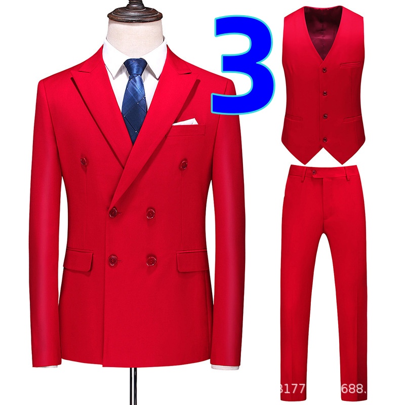 Men's 1213 Fit Three-Piece Business Suit - Elegant & Professional