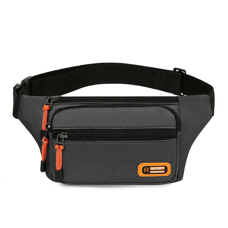 Waterproof Men Waist Bag Fanny Pack Fashion Running Chest Unisex Sling Crossbody Casual Hip Belt Packs 241115
