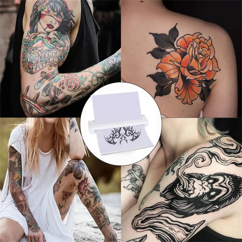 Wireless Battery Thermal Printer Tattoo Portable Machine Clear Transfer Tattoo Stencil Printer Thermal Copier Machine 240423