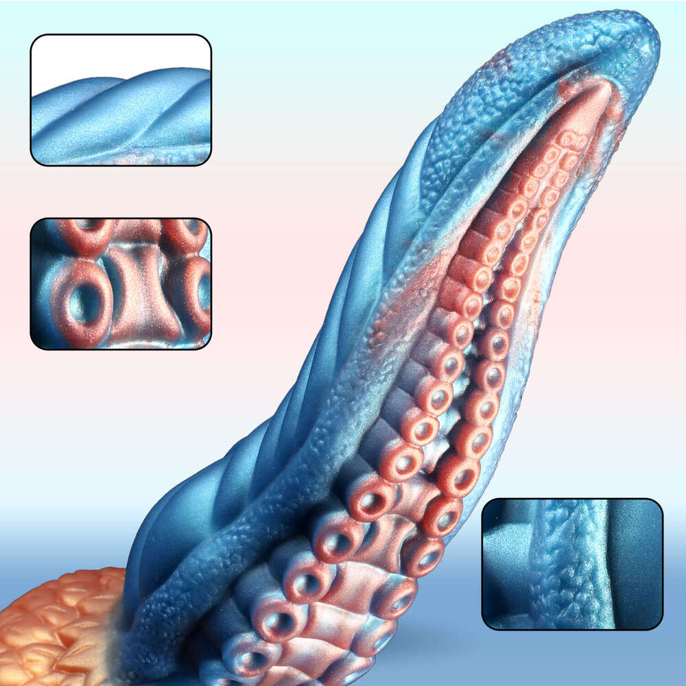 10 Inch Realistic Tentacle Dildo Silicone Monster Suction Cup G Spot Hands-Free Play Adult Sex Toys For Women Man Couple