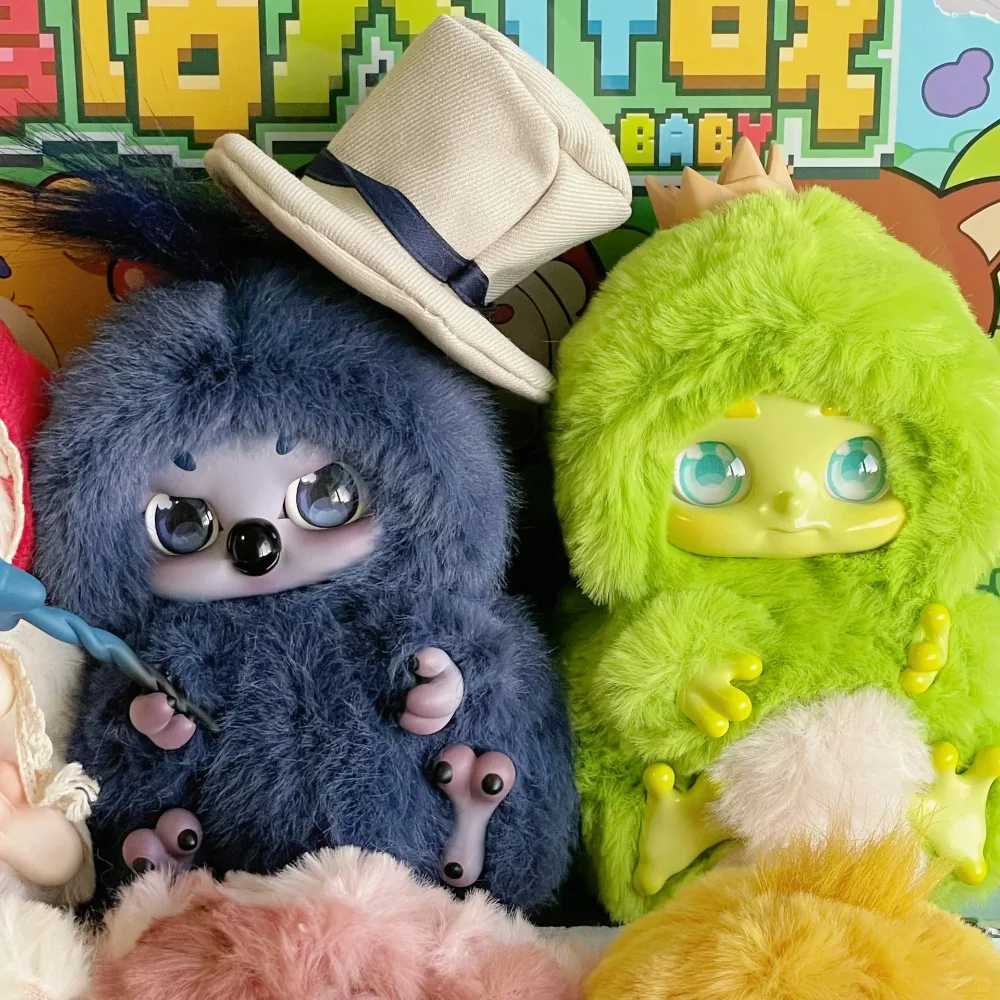 Cino Childrens Story Battle Plush Blind Box Kawaii Fluffy Pig Rabbit Doll Cute Animated Character Surprise Box Childrens Mysterious Gift Toy X241127