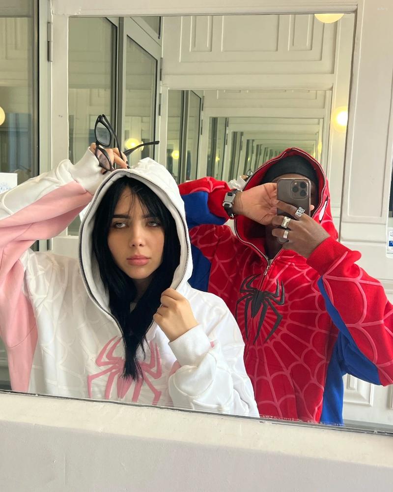 Women's Hoodies Streetwear Zip Hoodie YK Clothes Mens Womens Harajuku Gothic Hip Hop Embroidered Oversized Sweatshirt Jacket