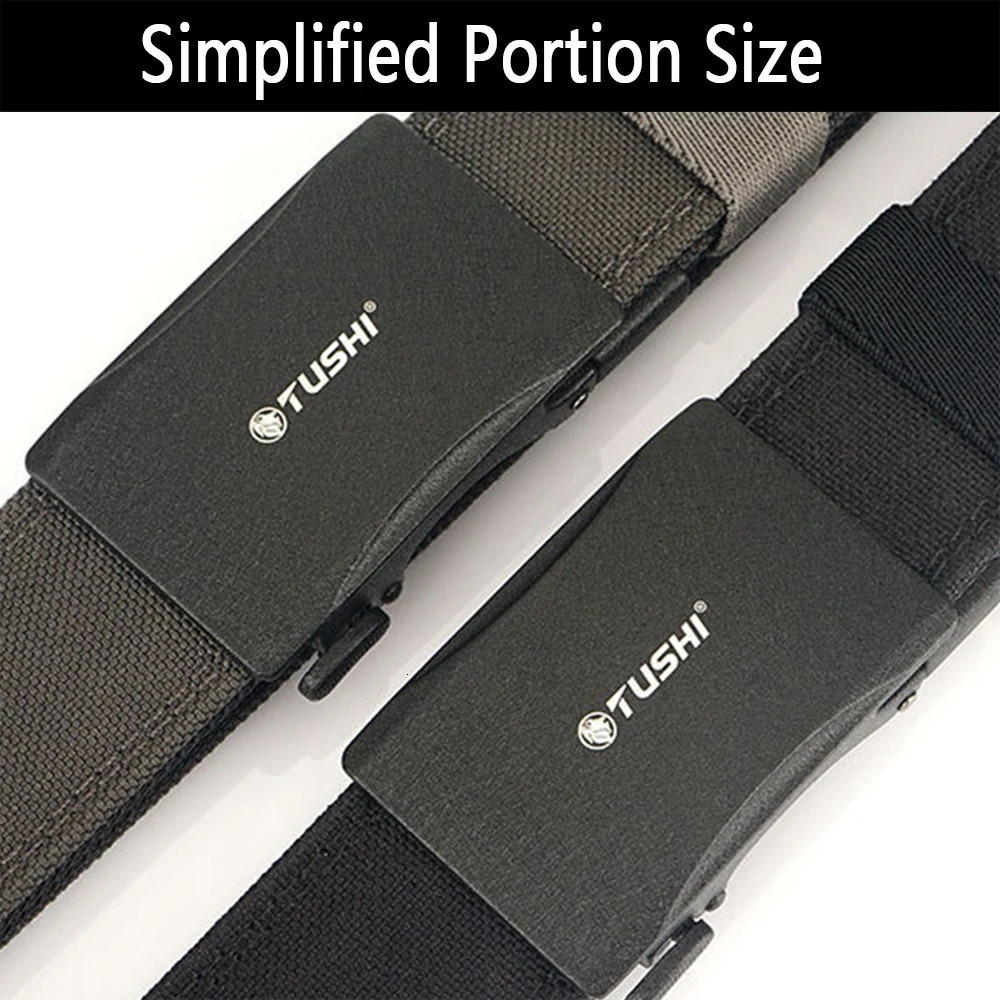 TUSHI Belt Hard Military Belt for Men Metal Automatic Buckle IPSC Gun Belt Nylon Tactical Belt Outdoor Sports Girdle Male 241128