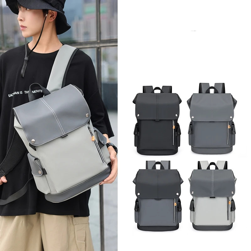 USB Charging Urban Man Backpack Waterproof Rucksack Mens Laptop Large Computer for Business Office Outdoor 241126