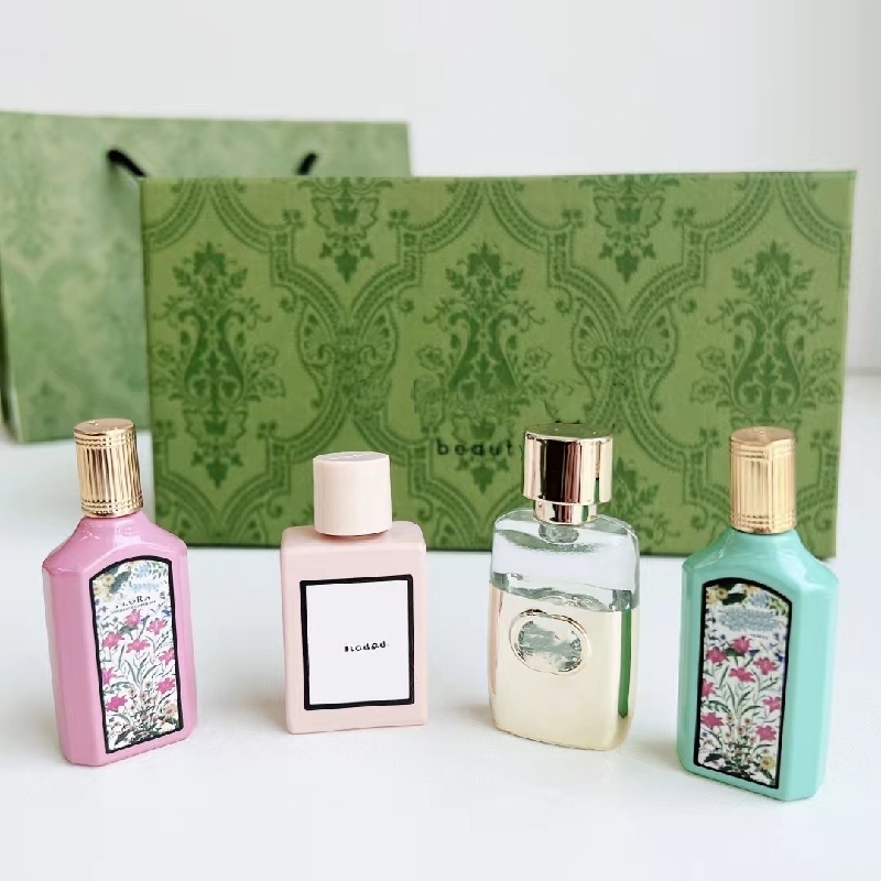 10A Cologne Designer Perfume Set for Women Bloom Flora Sparay 5ML*6PCS Suit 6 in 1 with Box good smell long time leaving lady body mist High Quality F