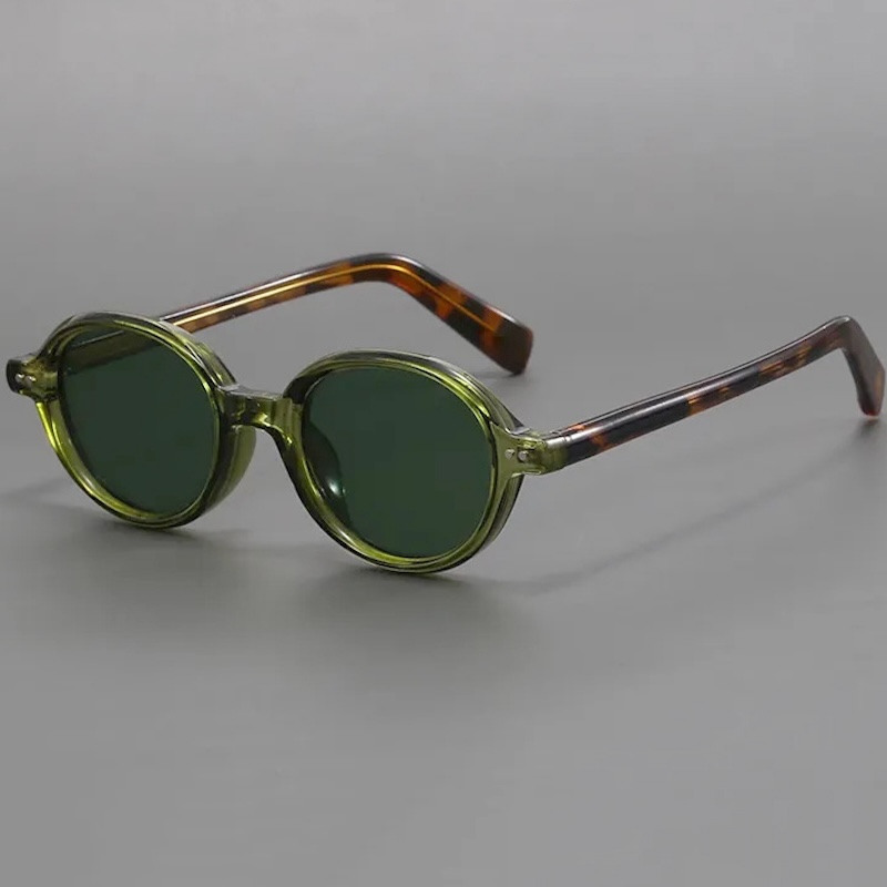Small Oval Sunglasses Steampunk Men Retro Round Glasses Vintage Women Goggle Gothic Y2K Futuristic a Pilot with Cool INS Punk Personalized Cyberpunk S