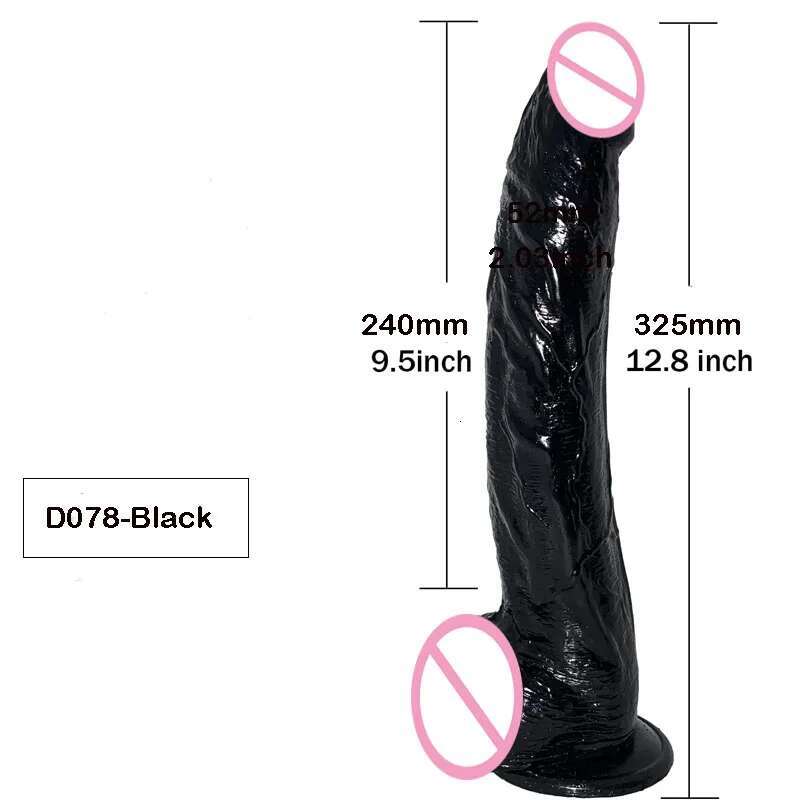 Small Glans Big Thick Dildo with Suction Cup, Realistic Flexible Anal & Vaginal Sex Toy for Men, G-Spot Stimulation