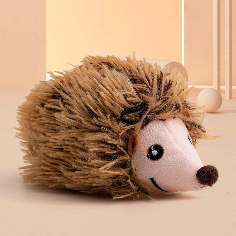 2025 New Cat Toy Touching Sensing Sound Teasing Stick Plush Simulation Little Bird Hedgehog Finless Porpoise Teeth Grinding for Self pleasure and Rela