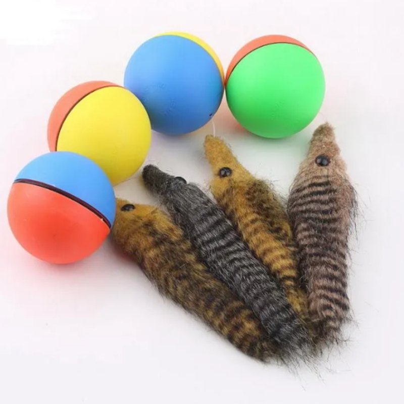 Dog Interactive Toys Dogs and cats love weasels electric beaver balls fun rolling ball toys pets childrens jumping mobile TH75a H250210