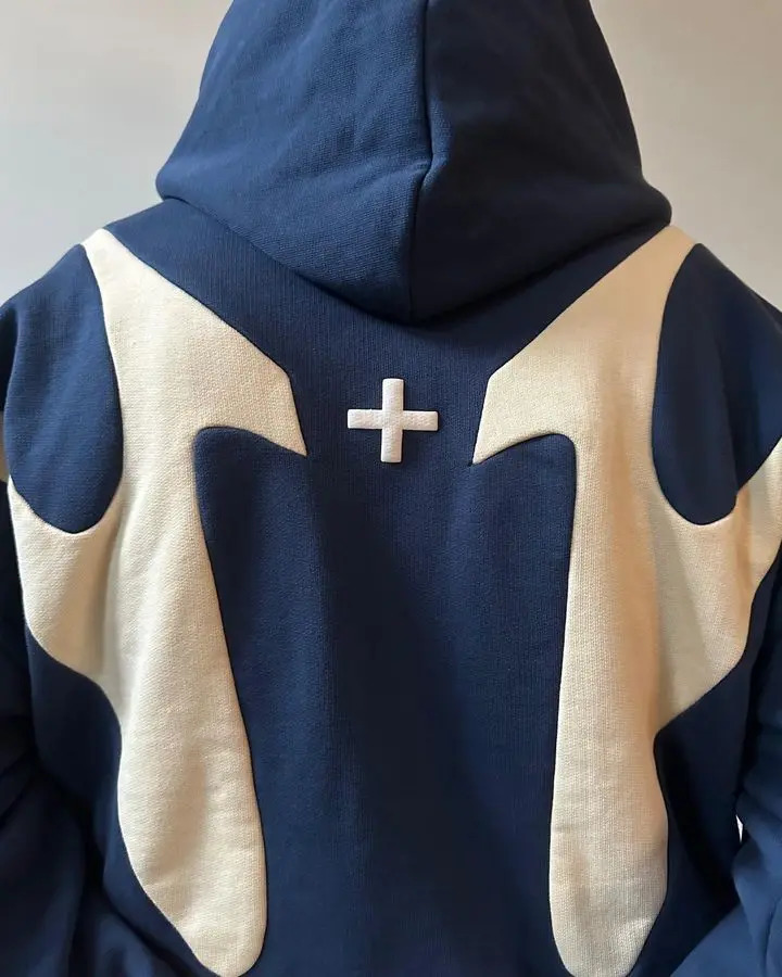 Street Clothing Y2K Zipper Hoodie Mens Gothic Long Sleeve Jacket Sweater Harajuku Hip Hop Super Big Hoodie 241127