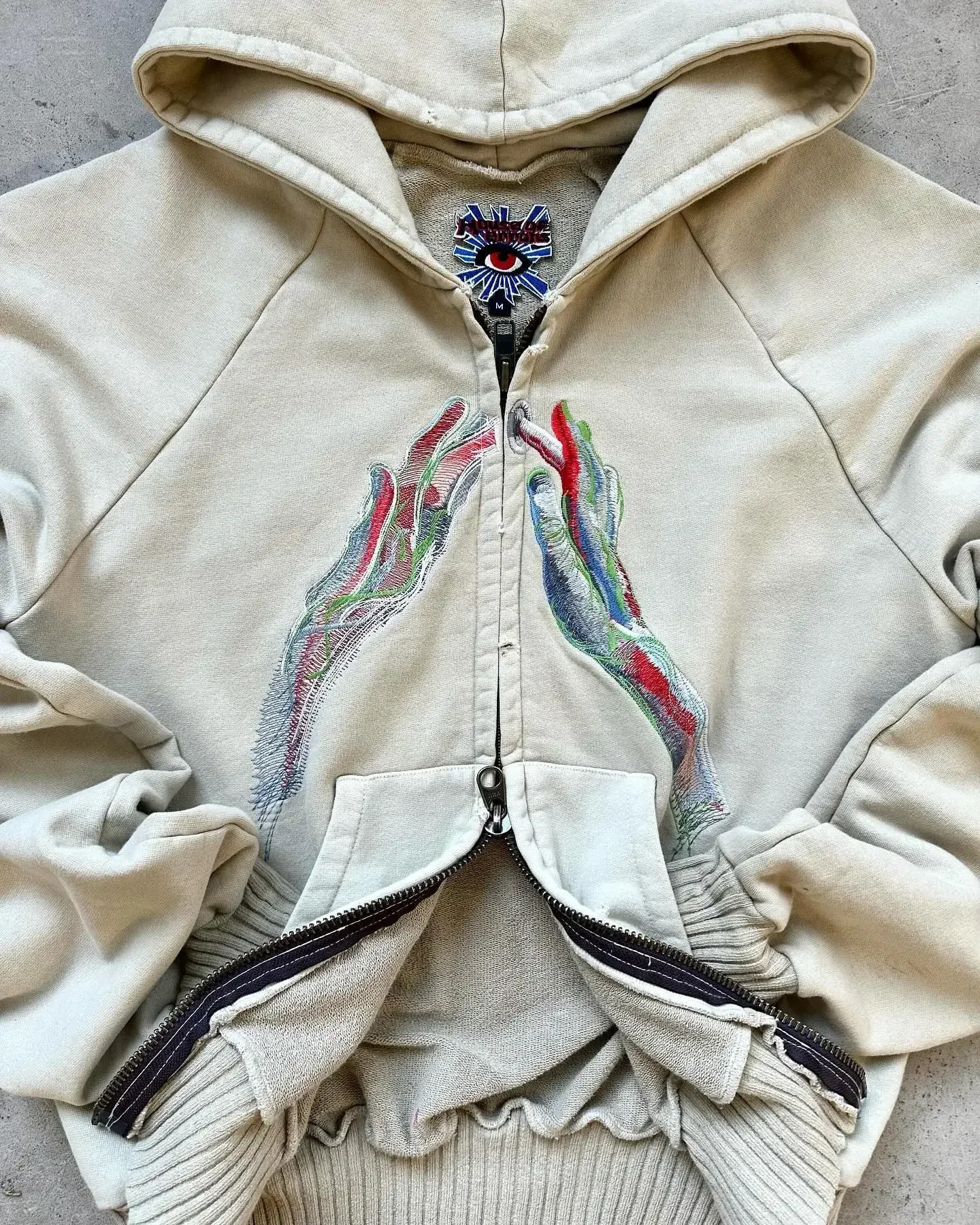 2024 American 90s Fashion Oversized Embroidery Loose Hooded Sweater Women Y2K Harajuku Vintage Gothic Leisure Sports Hoodies 241127
