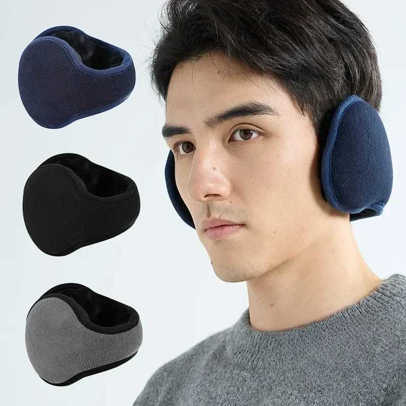 Plush hot earmuffs for mens winter bicycles anti freezing and anti frost earmuffs protectors thick ear warmers and earmuffs X241128
