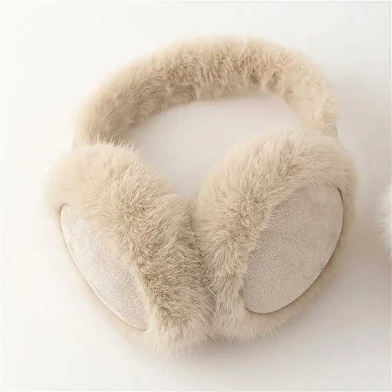 Womens earmuffs used for autumn winter hot earmuffs foldable portable anti cold anti freezing plush thick earmuffs X241128