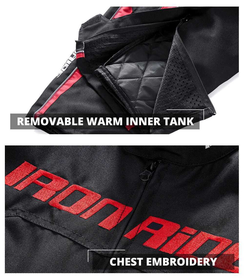 Racing Sets Motorcycle Jacket Men Motorcycle Protection Set Windproof Waterproof Motorcycle Riding Jacket/Pants Suit Body Armor for 4 Season S2411284