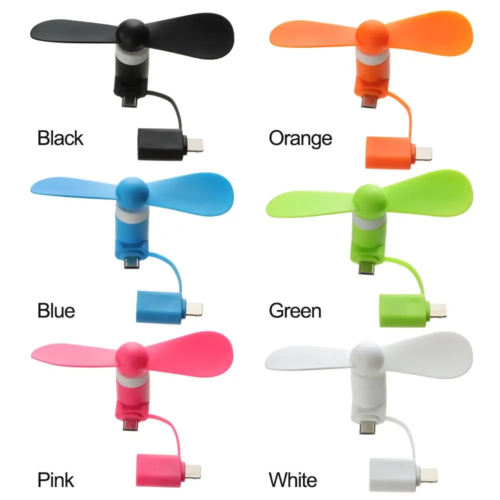 Portable Mini Fan Rechargeable USB Charging Handheld Fan Built-in 500mAh Battery 3 Speed Power for Outdoor Office Sports Travel