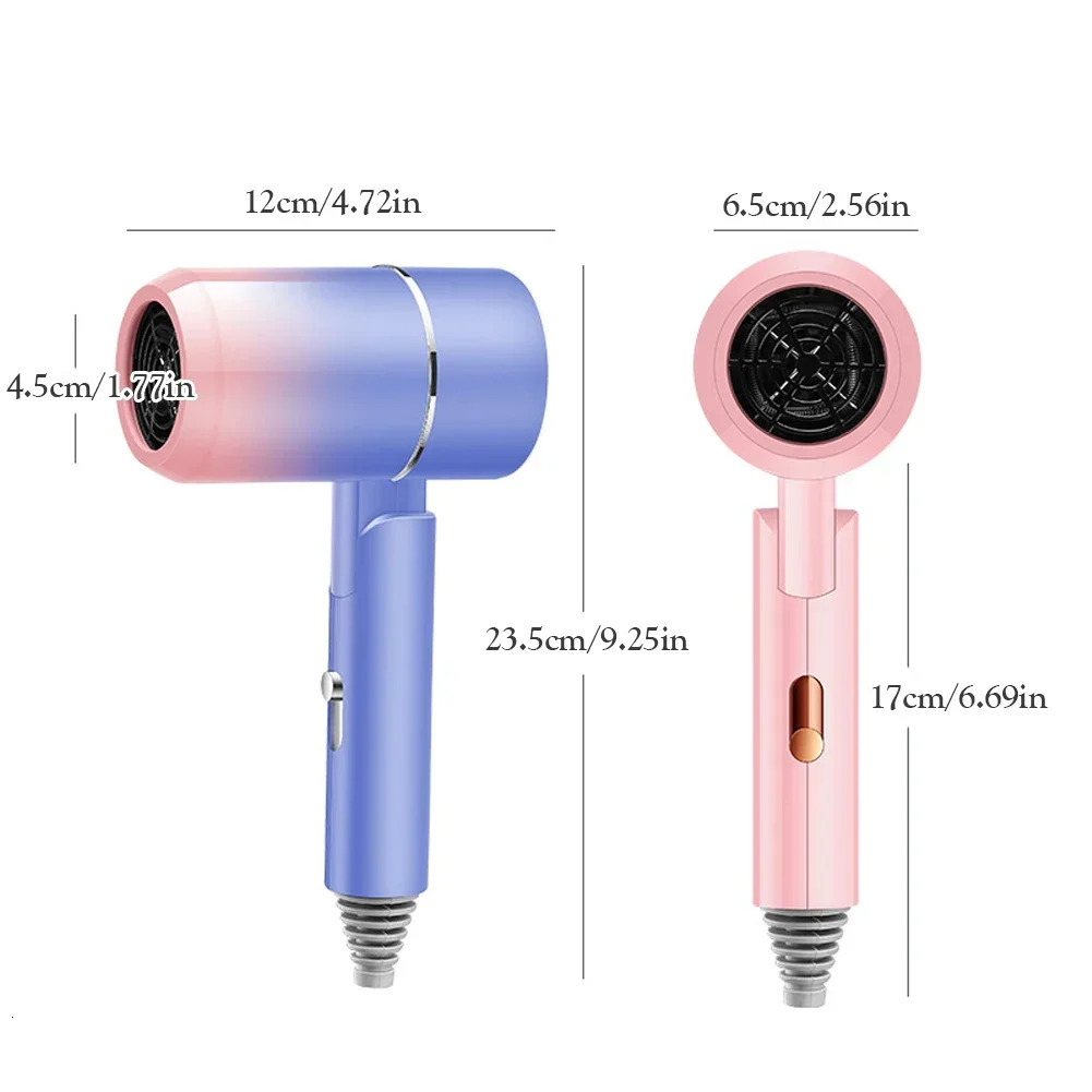 MIni Folding Hairdryer 750W with Carrying Bag Air Anion Hair Care for Home Travel Hair Dryer Dormitory Blow Drier 220V-240V 241128