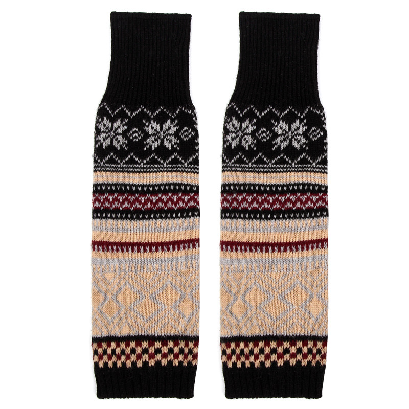 Bohemian Thick Fashion Wool Multi color Jacquard Warm Socks Korean Edition Autumn/Winter Women's Stacked Socks Wholesale