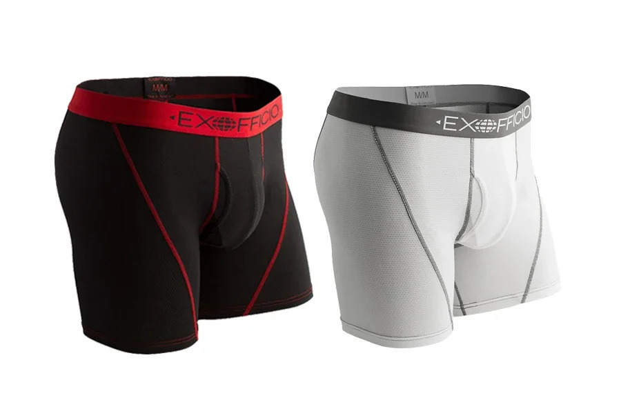 2 Pack ExOfficio Men Underwear Mens Sport Mesh 6 Boxer Brief Breathable Lightweight Quick Drying Man Underwear USA Size S-XXL 241127