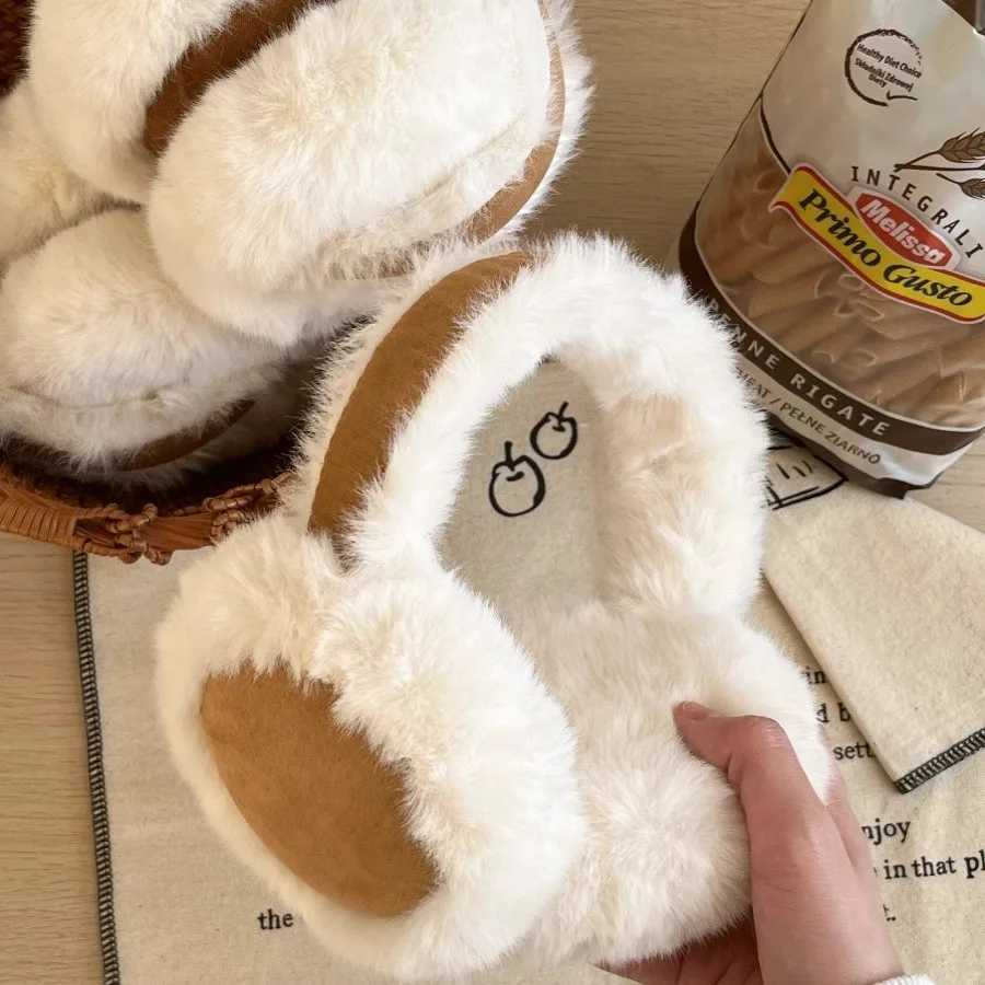 Plush earmuffs for winter warmth foldable earmuffs for men outdoor refrigeration warm earmuffs fashionable earmuffs X241128