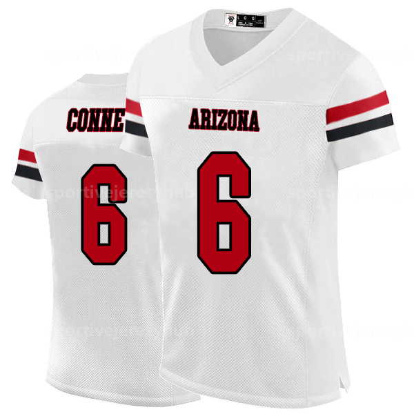 Shxinet Men/Women/Youth Football Jersey Murray Baker Conner Collins McBride Higgins Weaver Hernandez Thompson Brown Red White Personalized Name Number